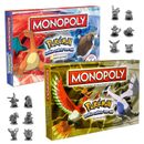 Pokémon Monopoly 2 Pack Set JOHTO & KANTO Edition Board Game New Factory Sealed
