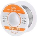 WYCTIN 60-40 Tin Lead Solder Wire with Rosin Core Roll Soldering 0.8mm 100G