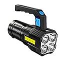 ASADFDAA Linterna Powerful Rechargeable Flashlight Flashlights Waterproof Torch for Camping Hiking Fishing Hunting Emergency