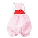 Dog Clothing Accessories- Dog Sleeveless Clothes Comfortable Pet Sling Pants Watermelon Stripe Pattern Pants Photo Props Costume for Teddy Home Cosplay (Pink, Size L)