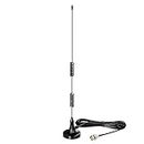 Bingfu Radio Scanner Antenna Police Scanner Aerial Magnetic Base HF VHF UHF Two Way Ham Radio BNC Male Antenna 20-1300MHz Compatible with Uniden Bearcat Whistler Radio Shack Police Radio Scanner