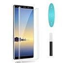BlackwikPremium Curved Tempered Glass Design for Samsung Galaxy Note 9 | Note 8 Advanced Border Less Full Edge to Edge 3D Curved UV Screen Protector and Easy Installation Kit (Pack of 1)