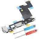 MMOBIEL Dock Connector Compatible with iPhone 6s Plus 2015 - Charging Port Flex Cable - Headphone Port/Microphone/Antenna Replacement - Incl. Screwdrivers - Black