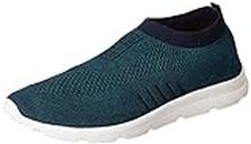 Bourge Men's M1 Teal Blue and Navy Running Shoes-6 UK (Vega Pearl-z1)