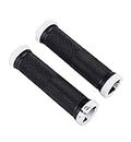 FASTPED® Pair Cycling Lock-on Anti-Slip Bicycle Handlebar Handle Grips for MTB BMX (White)