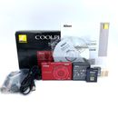 Cámara digital Nikon COOLPIX S6200 16,0 mega píxeles roja brillante con caja [como nueva]
