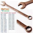 6-32mm Cr-V Long Series Combination Spanner / Ring Open End Wrench 