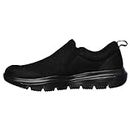 Skechers Men's GO Walk Evolution Ultra-IMPEC Sneakers, Black, 14 Extra Wide US