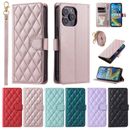Flip Leather Crossbody Wallet Card Case For iPhone 15 Pro Max 14 12 11 13 XR XS