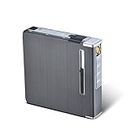 Automatic Rechargeable Electric USB Cigarette Case Lighter Gift Dampproof Box Ejection Holder Lighter Box One Size Multi