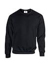 D&H CLOTHING UK Sweatshirts unis de qualité supérieure - Style décontracté - Col rond - Pour le sport et les loisirs, Noir , XXXL