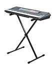 FESTRA R-12 IN Single-X Style Classic Folding Keyboard & Digital Piano Stand, Adjustable Width & Height, Durable& Sturdy, Easy to Assemble for Travel/Storage