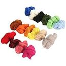 SOIMISS 36 PCS Wool Righting Fiber Colors Wool Hiling Roving para La Aguja Felting Hand DIY Craft