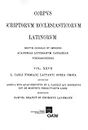 Lactantius - de Opficio Dei, de IRA Dei, Carmina,: 27/1 (Corpus Scriptorum Ecclesiasticorum Latinorum)