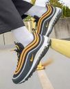 NIKE AIR MAX 97 BLACK AND GOLD "CAMQUAT" TRAINERS RARE SIZE UK 8