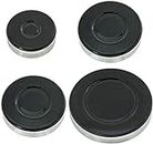 Spares2go Gas Burner Crown & Flame Cap for Stoves Oven Cooker Hob (Small, 2 Medium & Large) by Spares2go