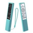 ?? 1Pcs Remote Cover Only Designed For Samsung Smart Remote Control Bn59-01311B, Bn59-01311H, Bn59-01311G, Chmy Silicone Remote Case Washable (Glow In The Dark, Blue) (Remote Not Included)