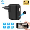 1080P HD Spy Wall Charger Camera WiFi Hidden Wireless Night Vision Security Cam