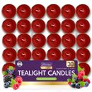 30pk Scented Tea Lights Candles | Various Perfumes 4 Hour Burn Night T Tealights