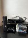 Microsoft Xbox 360 S - Slim - Console Controller Games Kinect Wires Great