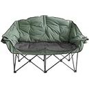 Kuma Outdoor Gear - Bear Buddy Double Camping Chair-with Carry Bag,Camping Gear for Outdoor, Hiking, Picnic, Fishing, BBQ and Camping Events, Comfy Loveseat for Adults (Sage/Graphite)
