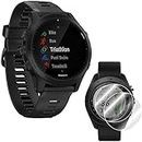 Garmin Forerunner 945 GPS Sport Watch (Black) with Screen Protector (2-Pack) Bundle