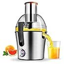 Juicer Machines,Extracteur Centrifugal Juicers Electric Anti-Drip BPA with Juice Jug and for Fruit Vegetable Stainless Steel