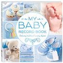 My Baby Record Book Hardcover Nursery Rhymes Keepsake Gift Kid Blue Boy Hinkler