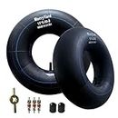 (2-Pack) Premium 15x6.00-6" Inner Tubes with TR-13 Straight Valve Stem - for Lawn Mower, Snow Blower, Riding Mowers, ATVs, Go-Karts, Golf Carts - Heavy-Duty Replacement Inner Tube,600-6,6.50-6,5.30-6