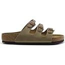 Birkenstock Florida Women's Soft Footbed Tobacco Oiled Leather Sandals 39 (US Women's 8-8.5)