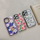 For iphone 15 14 13 12 11 Pro Max XS 7 Cute Flower Pattern Shockproof Phone Case