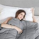Microfibre Weighted Blanket Heavy Gravity Kids Adult Size 2.2/3.2/4.5/6.8/ 9KG (2.2KG (90x120cm), Grey)
