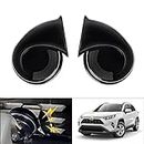 Autorder Car Horn Kit for Toyota RAV4 2024 2023 2022 2021 2020 2019 Accessories 12V Snail Horn Waterproof High Low Tone Car Trumpet Replacement (Black)