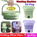 11L Portable Washing Machine Mini Washer Foldable Washer Spin Dryer Small Travel