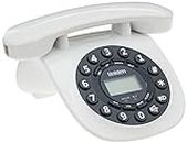 Uniden AT8601 Retro Model Landline Phone(White)