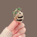 Cute Bamboo Panda Brooches For Women Fashion Badge Clothing Accessories GifWR