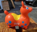 Rody Max Inflatable Bounce Ride on Horse Toddler Toy Ledra Plastic