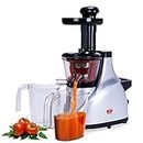 Hometronics Cold Press Slow Juicer Series, 55 RPM, 150 Watts Energy Efficient Motor, all-new 100% Rust-Free Strainers For Fast And Thorough Cleaning