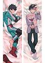Ringiod My Hero Academia Midoriya Izuku Anime Body Pillow Case 150 x 50cm(59in x 19.6in) Long Hug Pillowcase Hugging Pillowcover Manga Soft Plush Cushion Cover