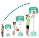 xwin sportseries kids Basketball Hoop and Stand Adjustable Large Height Up to 210cm With Ball Pump Children Indoor Outdoor Basketball Set Sports Fun Activity Game Toy