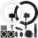 19" LED SMD Ring Light Kit with Stand Dimmable 6000K for Makeup Phone Camera