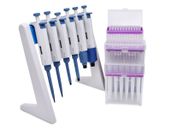 Complete Micropipette Kit 0.1μl to 10ml : 6 Pipettors, Stand and 336 Tips