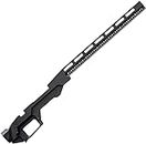 S2Delta RS-C Ambidextrous Aluminum Chassis for Remington Model 700 Actions, Short Actions, 700 SA Chassis, Made in USA (Black, Regular Length)