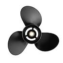 Qiclear Marine 9.25 x 11 14 Spline Tooth Upgrade Aluminum Outboard Propeller fit Mercury/Tohatsu Engines 9.9 Bigfoot /15Hp/20 Hp（4 Stroke）, Ref No.48-897754A11, RH