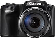 Canon PowerShot SX510 HS - Cámara compacta de 12.1 Mp (pantalla de 3", zoom óptico 30x, estabilizador), negro