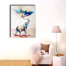 Watercolor Elephant Stretched Canvas Prints Wall Art Home Decor Framed Painting