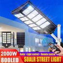 990000000000LM 2000W Watts Commercial Solar Street Light Parking Lot Road Lamp