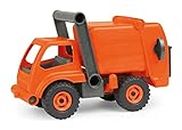 Lena EcoActives 04216 - Camión de basura con cubo de basura, vehículo utilitario aprox. 30 cm, vehículo de basura robusto, olor a madera natural gracias a la proporción de madera ecológica, vehículo