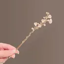 Camellia Chinese Hair Stick Chopsticks Antique Hair Making Accessories With Pearl Classic Girls