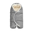 7AM Baby Car Seat Blanket - Multifunctional Car Seat Cover for Baby Boy & Girl, Winter Stroller & Car Seat Swaddle Blankets for Babies, Micro-Fleece & Plush Lined Warm Carseat Cover | Nido (Large)